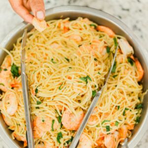 Zesty Lemon Garlic Shrimp Pasta