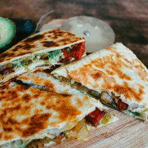 Cheesy Mushroom & Spinach Quesadillas